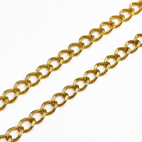 CHANEL Vintage 24k Gold Chain 1982 Belt Necklace Coco Mark Medallion & Box main image 12